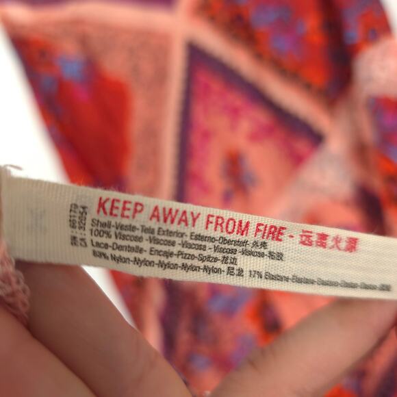 Free People Stevie Scarf Print Maxi Dress Size XS NWT - Picture 11 of 13